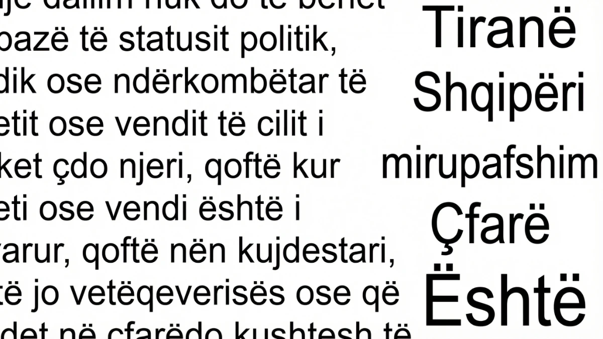 獨特阿爾巴尼亞語