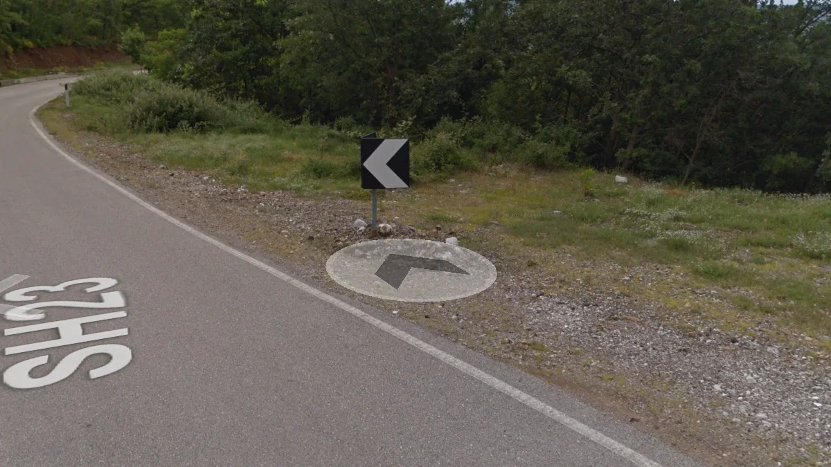 黑底白字導向標誌