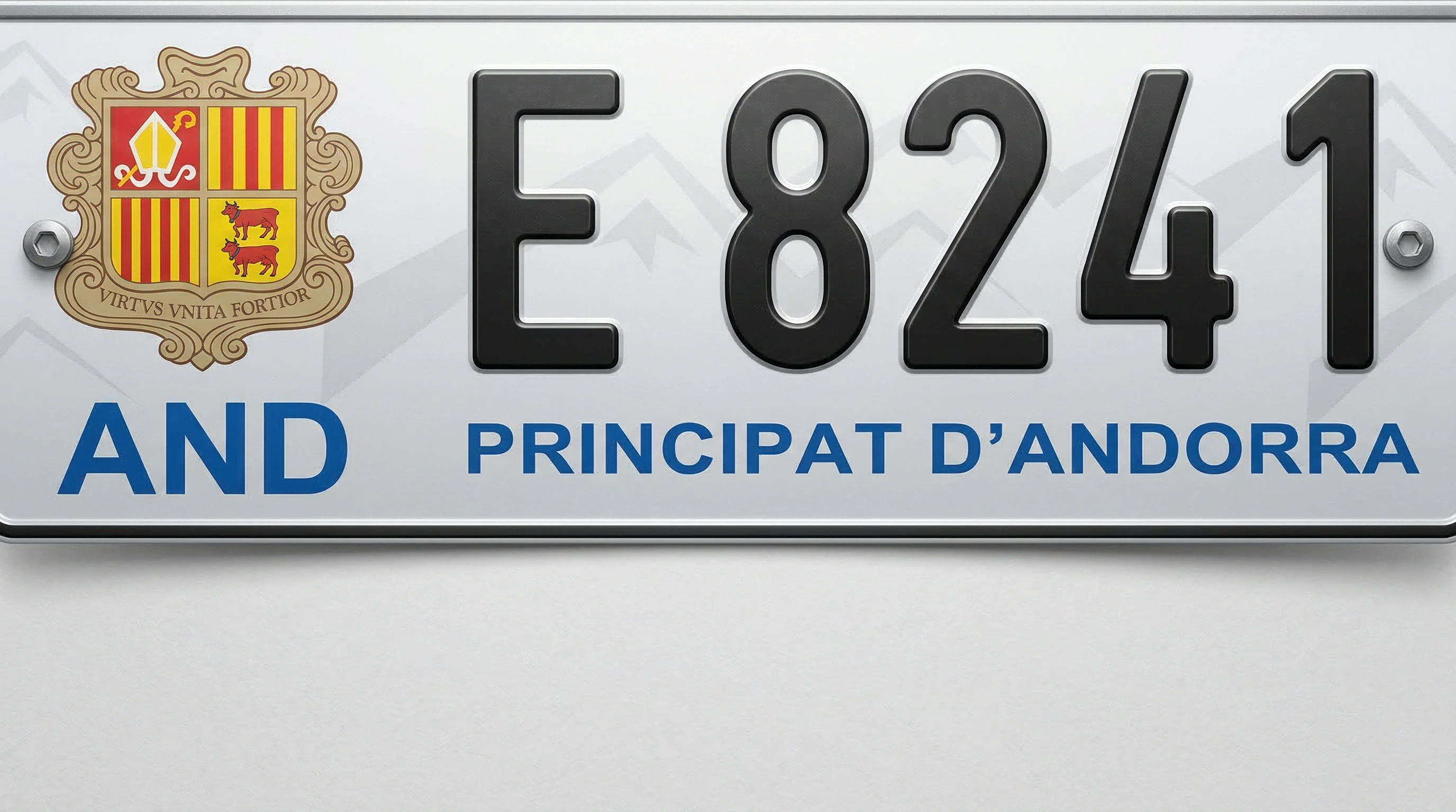 安道爾車牌橘點