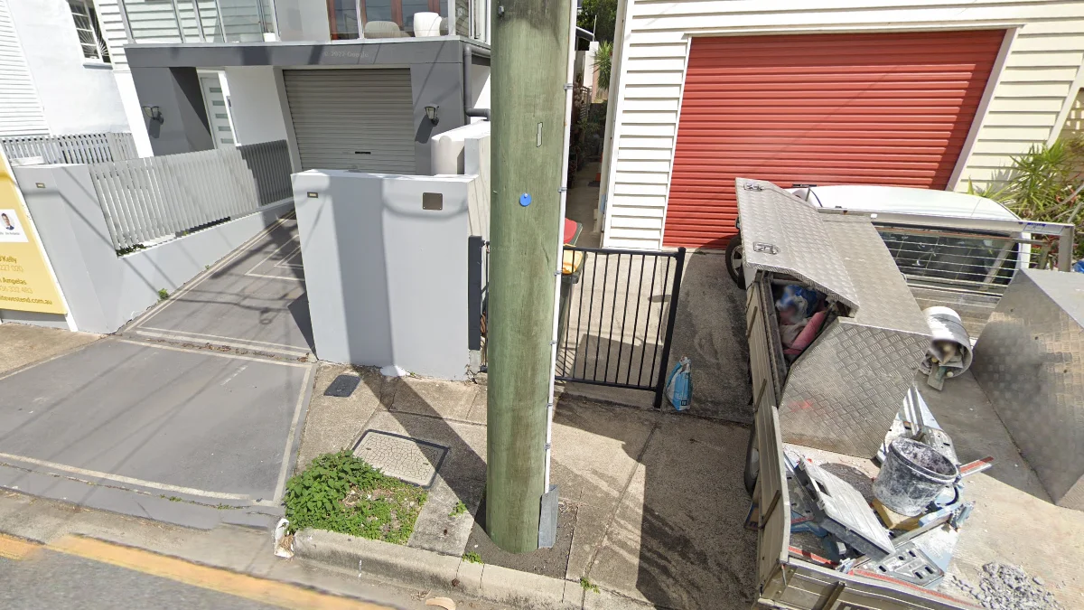 昆士蘭藍色圓形貼紙