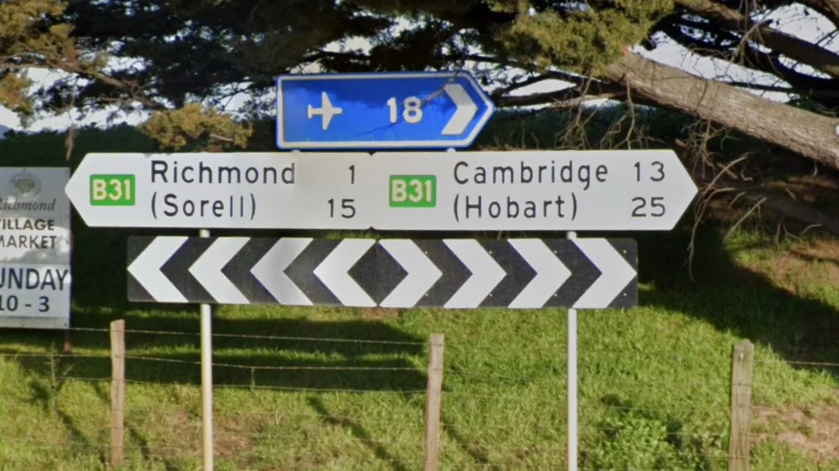 塔斯馬尼亞白色方向標誌