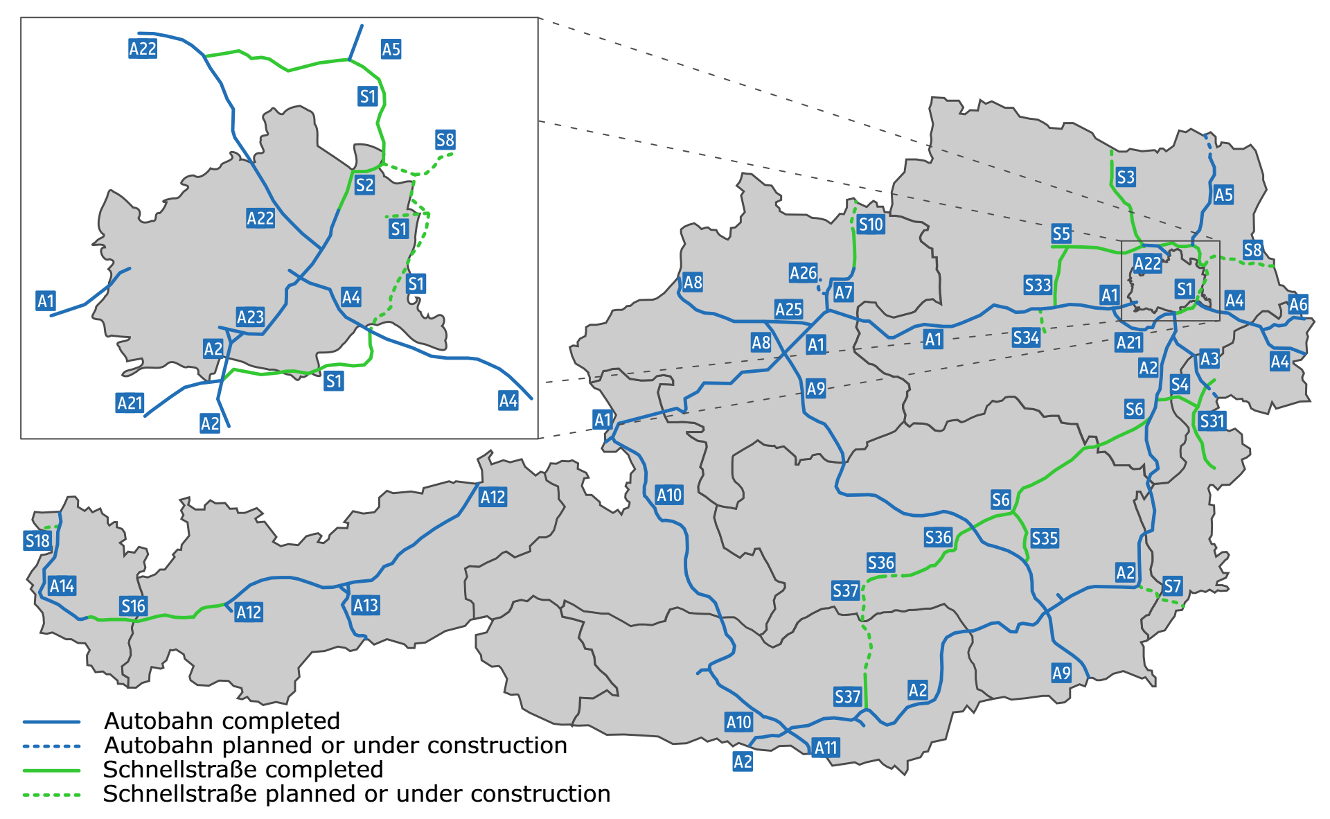 奧地利A級公路編號