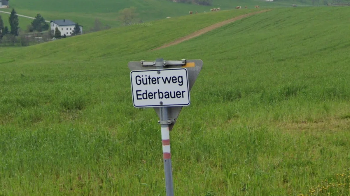 上奧地利白色Güterweg標誌
