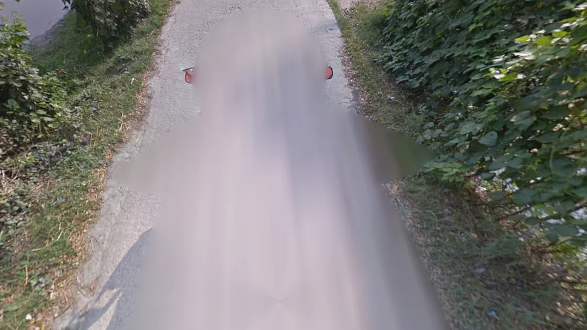 尼吉姆島紅色後照鏡徒步車