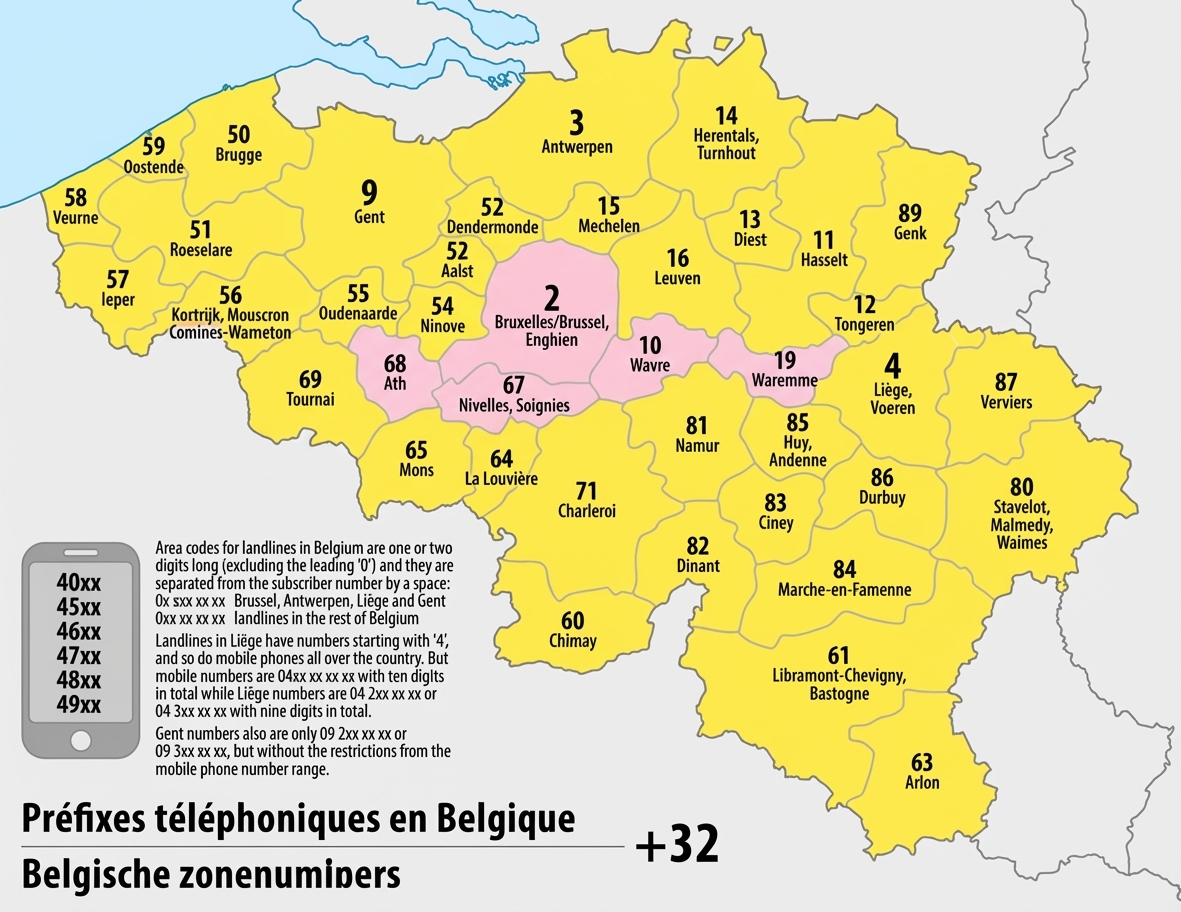 比利時電話區號