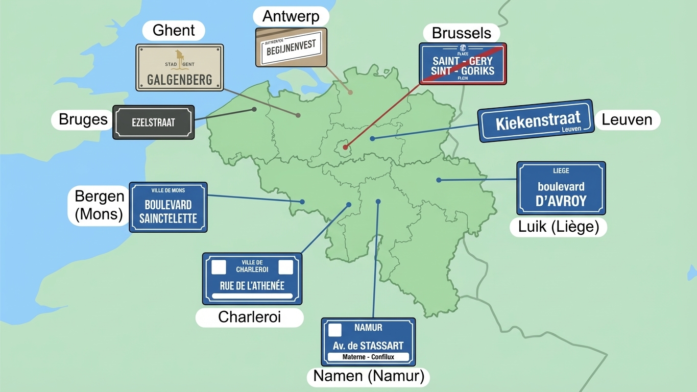 街道標誌市鎮名稱