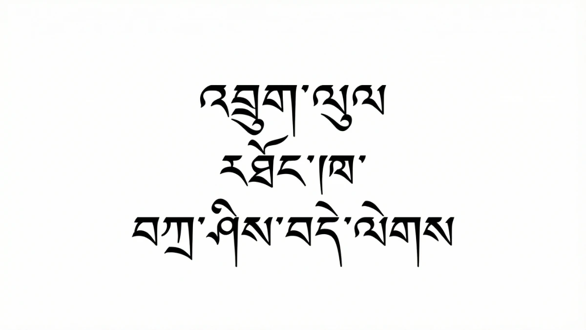 宗喀語獨特文字