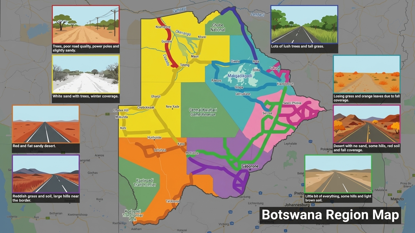 波札那區域地貌圖