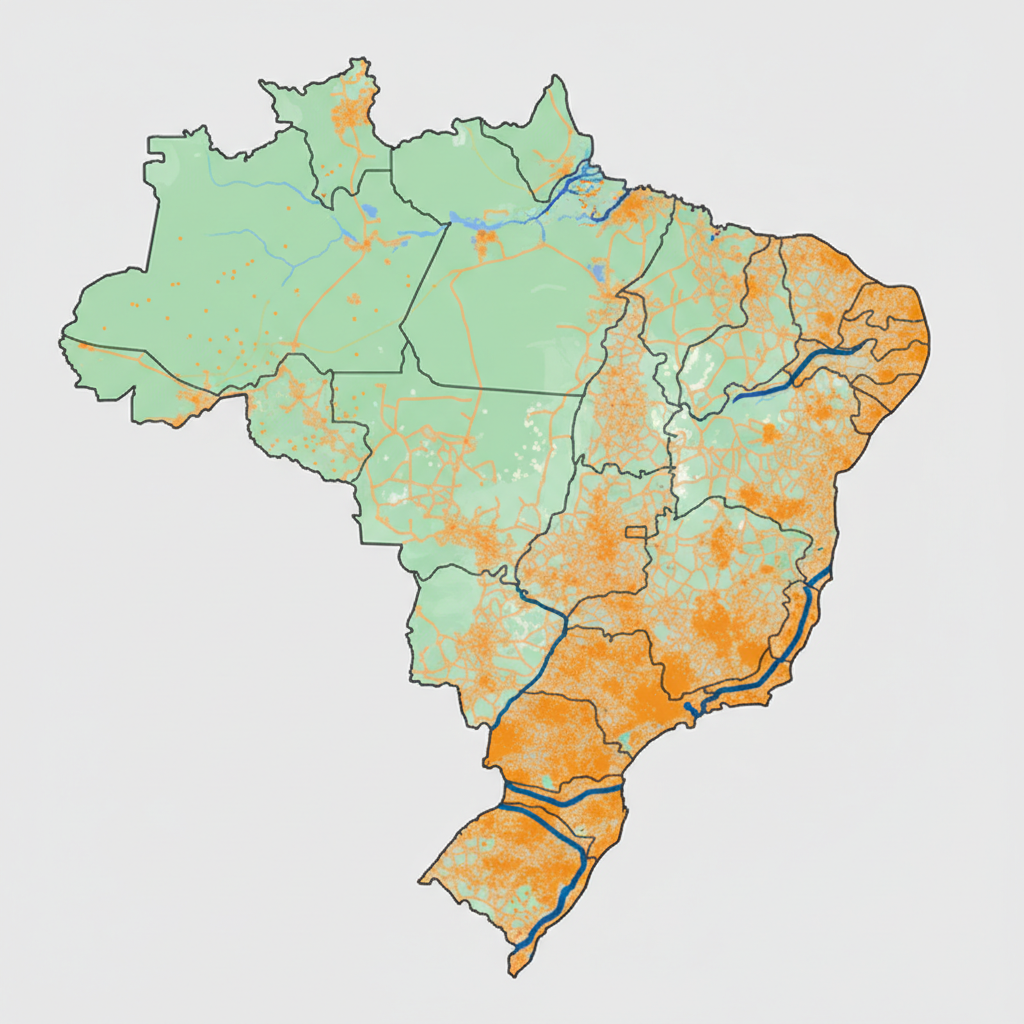 巴西街景覆蓋與區域特徵