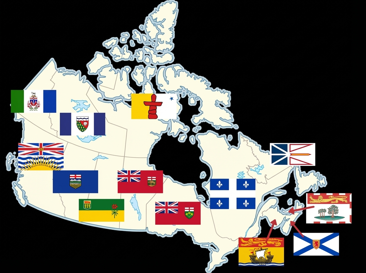 加拿大各省省旗辨識