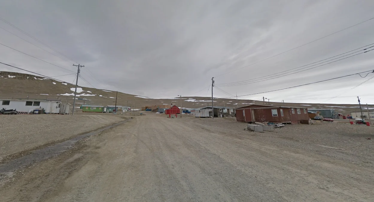 雷索盧特鎮荒蕪雪地景觀