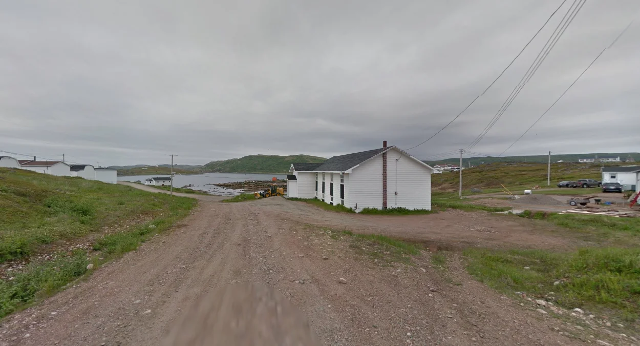 拉布拉多紅灣鎮沿海景觀