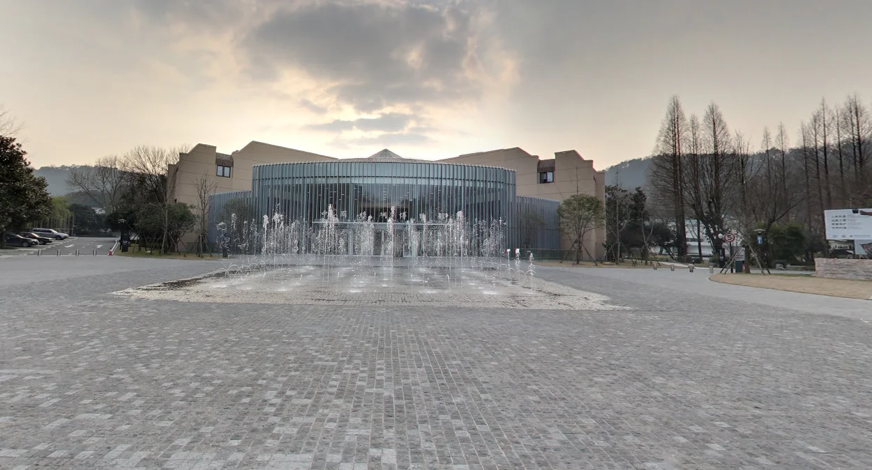 杭州絲綢博物館圓形玻璃