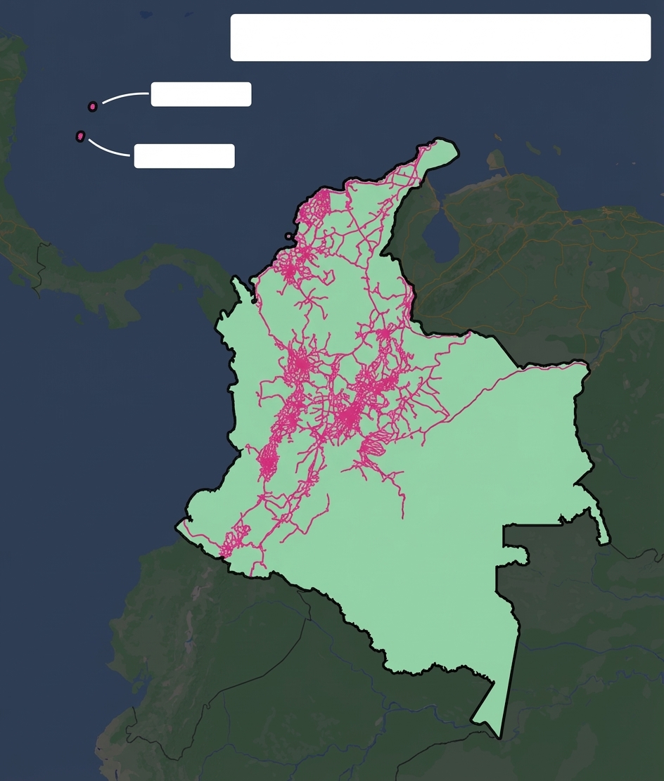 主要覆蓋北部與西部地區