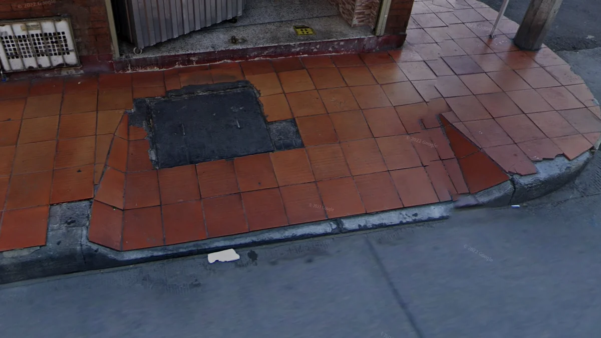 人行道常見紅磚裝飾