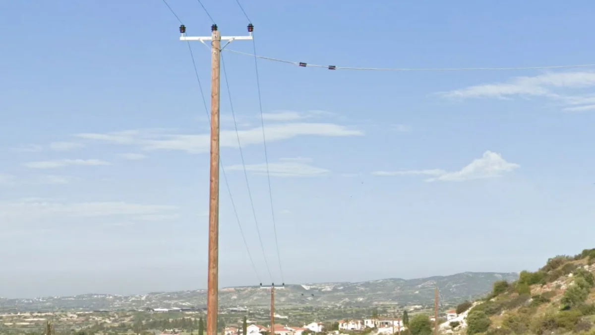 高大深棕色木製電線桿