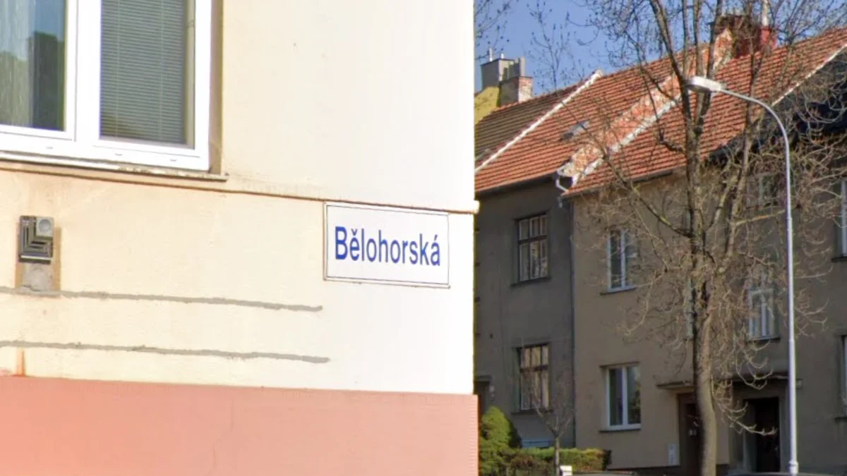 東部與中北部藍色文字白色街道標誌