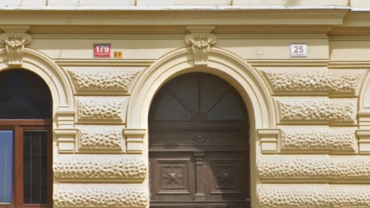 捷克布傑約維采帶下劃線門牌號碼