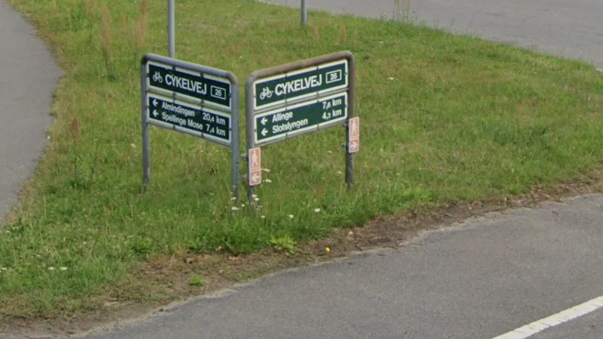 博恩霍爾姆島綠色自行車標誌