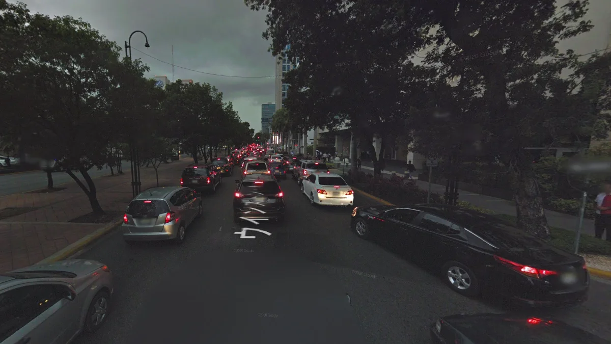 聖多明哥傍晚街景影像