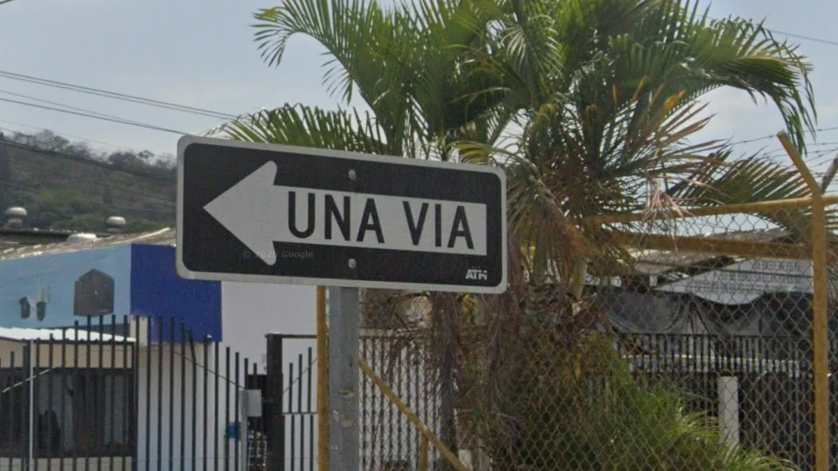 箭頭內含文字的單雙向標誌