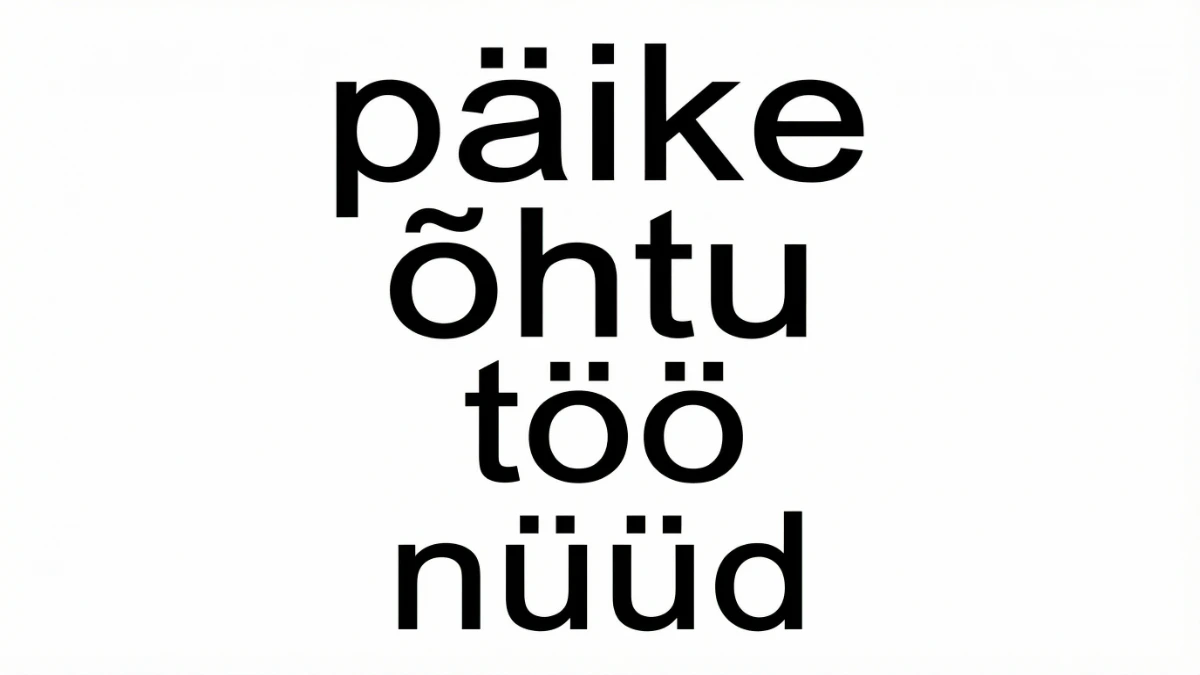 愛沙尼亞語特殊字母