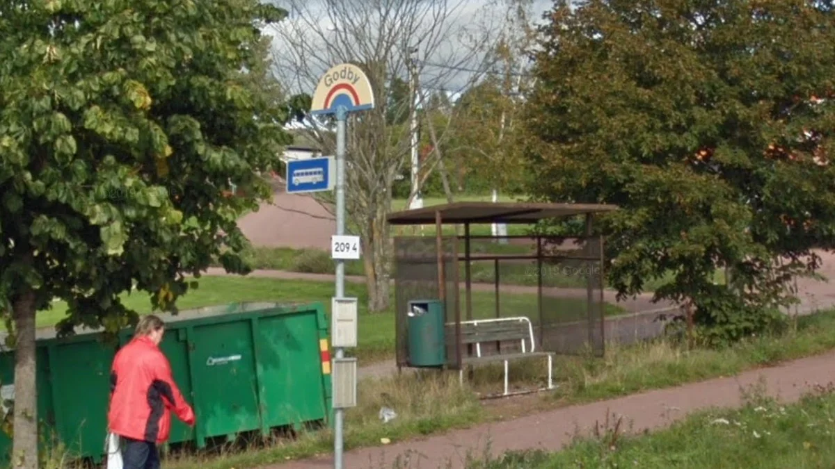 奧蘭群島白色數字站牌