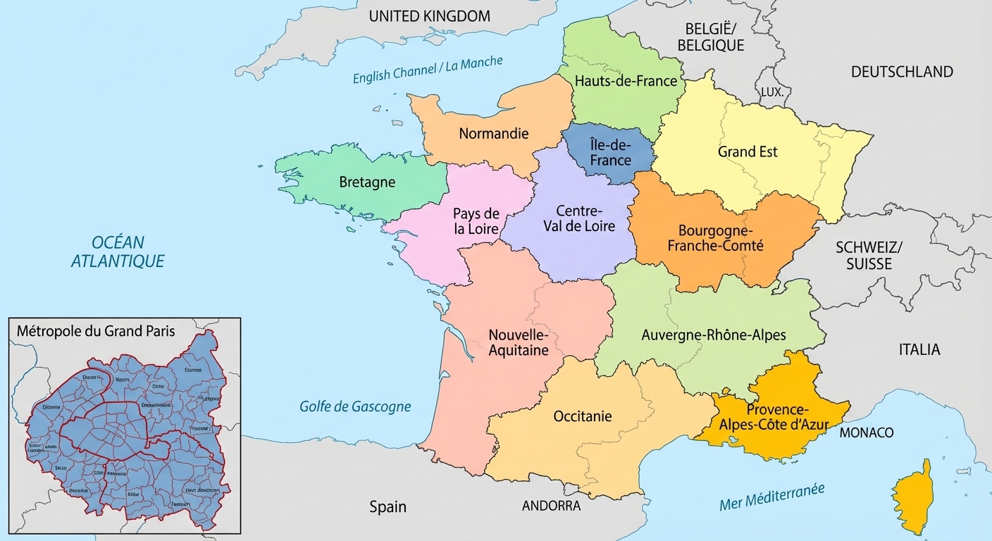 法國行政區劃與電話區號