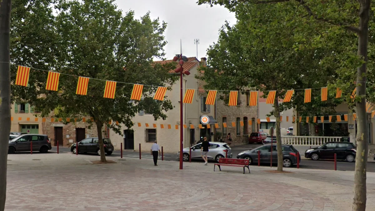 東庇里牛斯省紅黃條紋旗