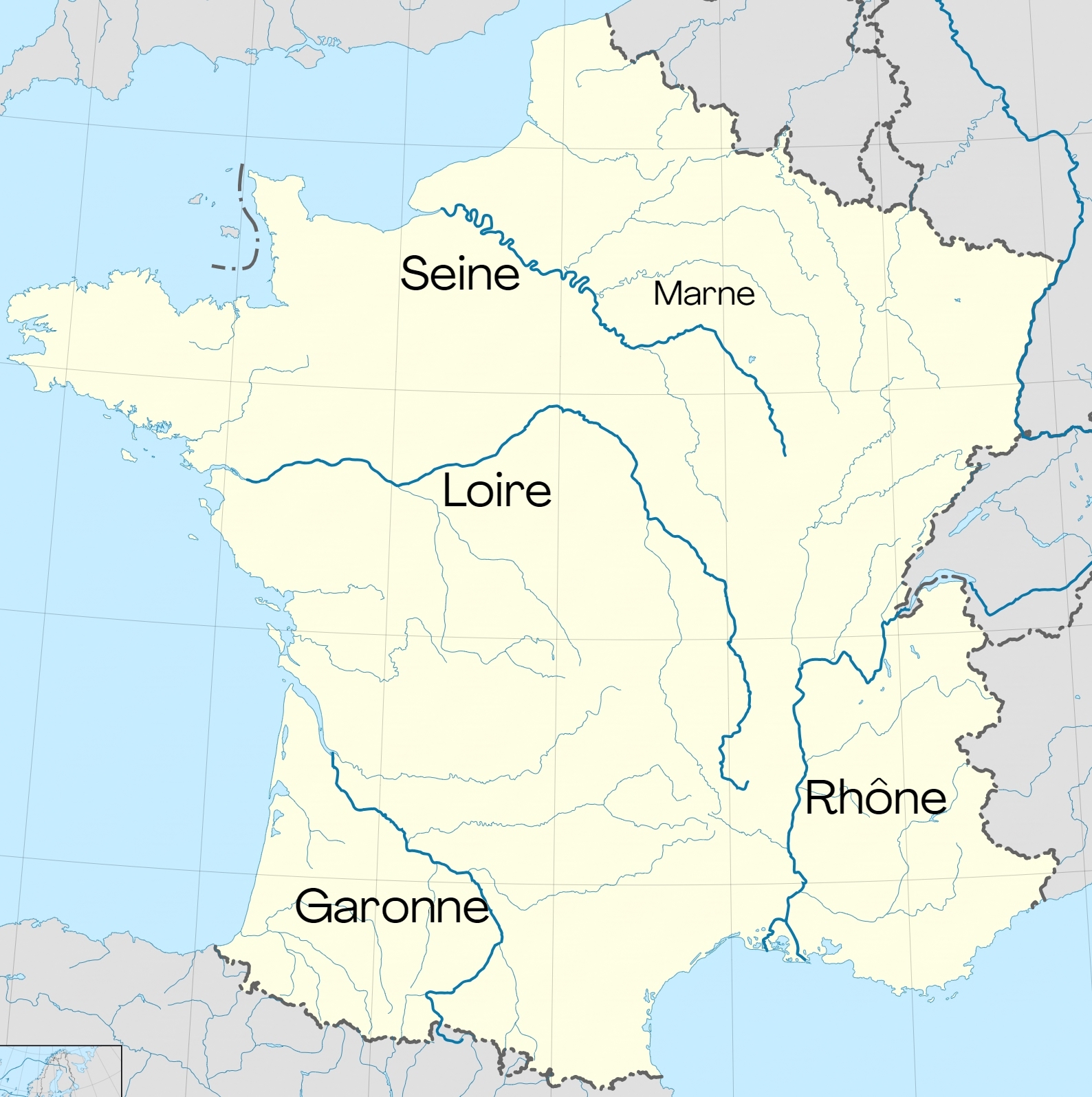 法國城市河流地名