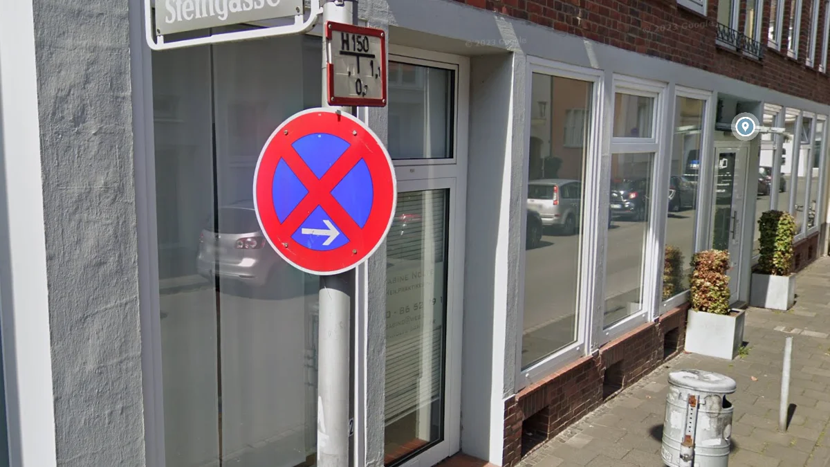 禁止停車/等候標誌上的白箭頭