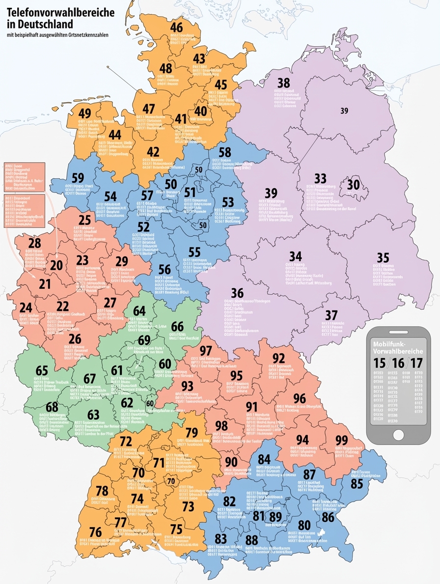 德國電話區號分組