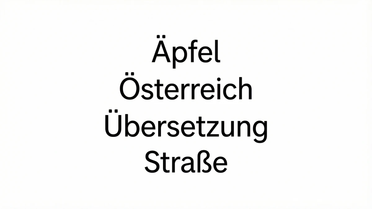 德語特殊字母辨識
