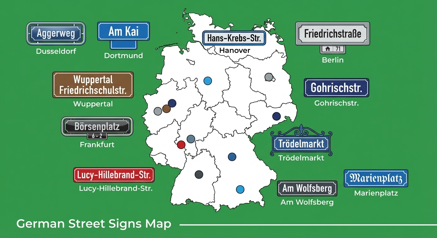 德國主要城市路牌樣式