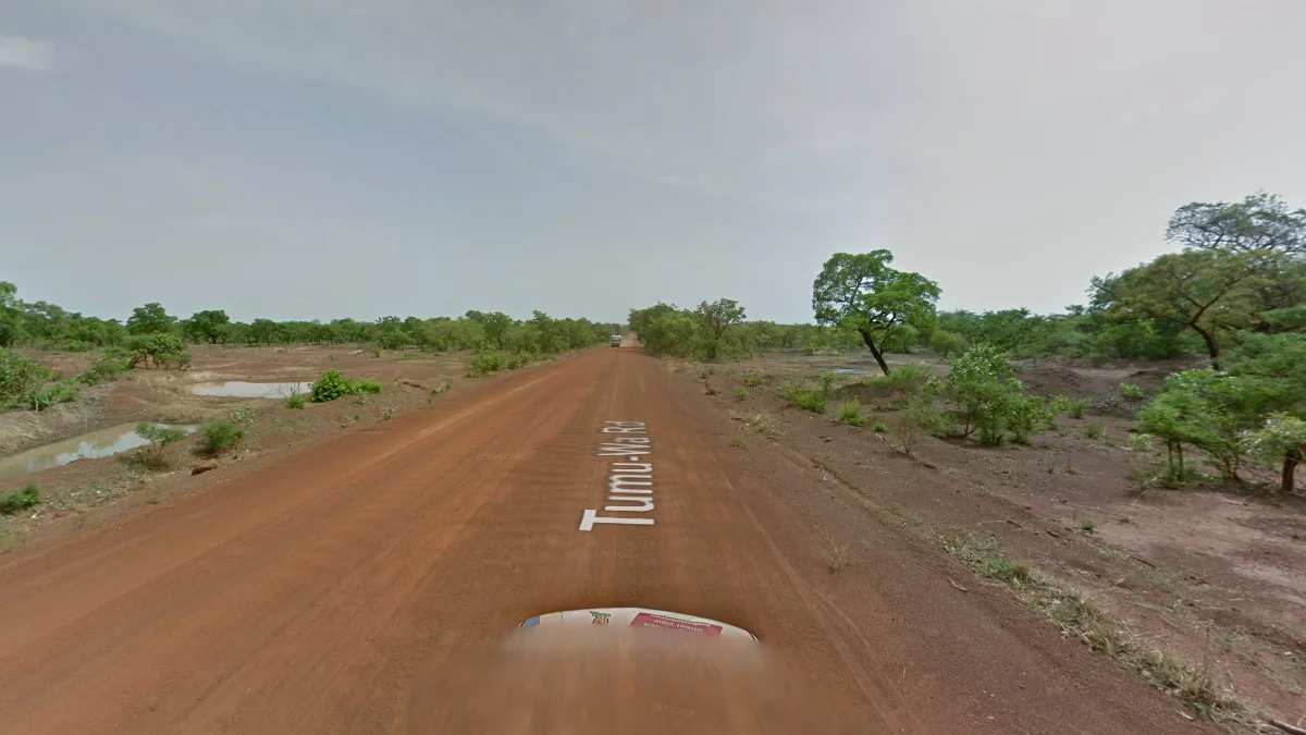 加納北部未鋪裝道路