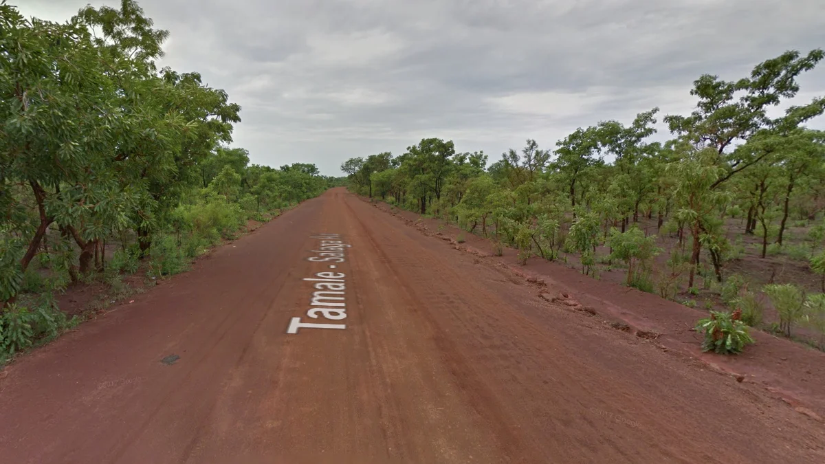 Salaga-Tamale路段陰沉土路