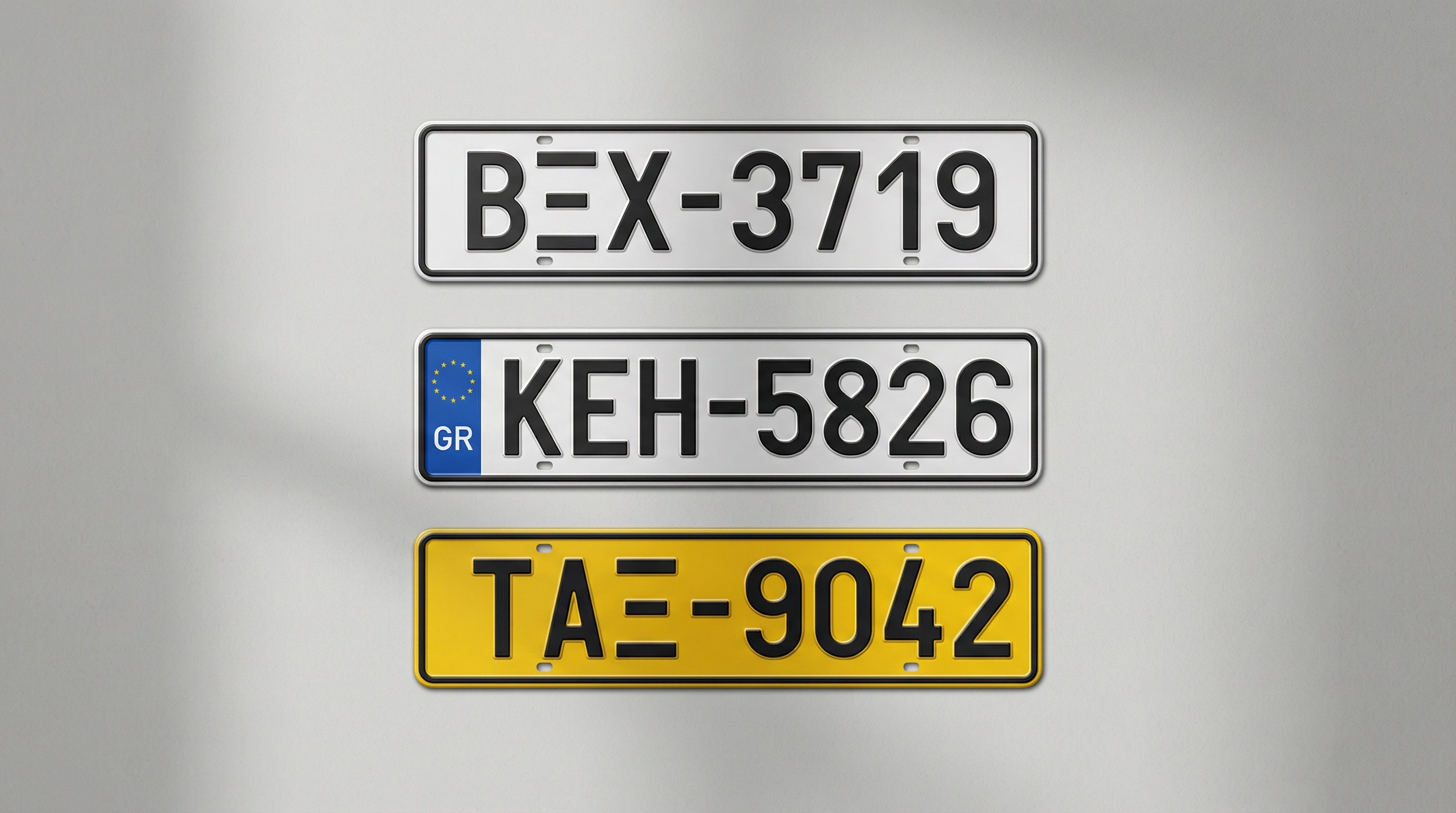 希臘車牌與綜合特徵
