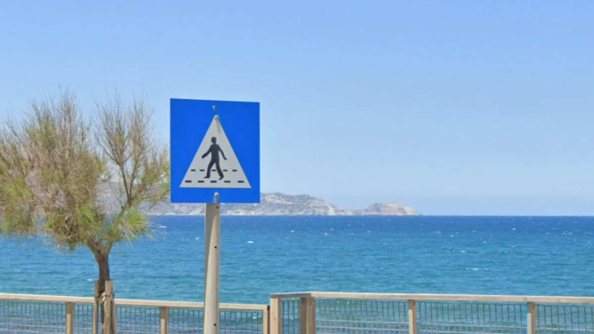 行人標誌兩條虛線