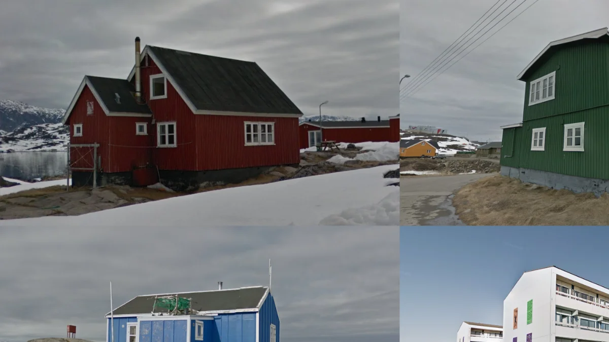 格陵蘭多彩木屋建築