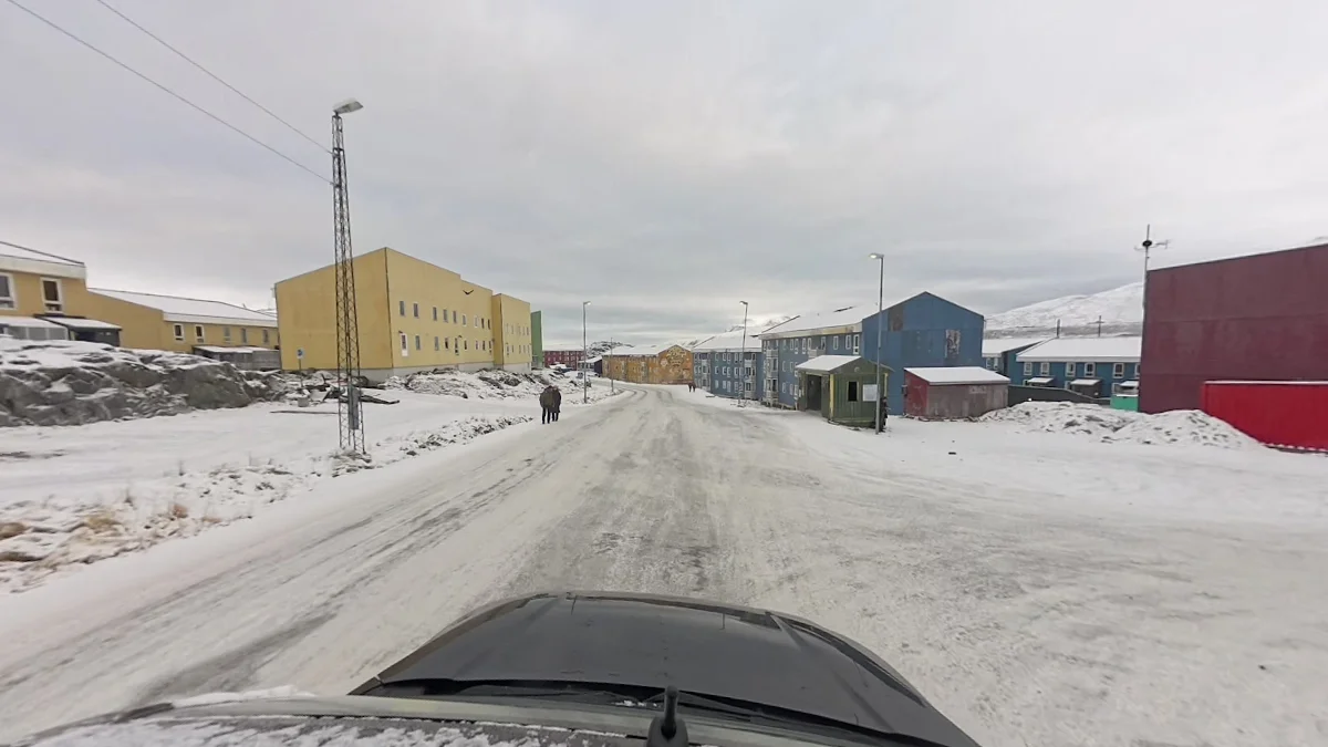 格陵蘭城鎮街景車輛與環境