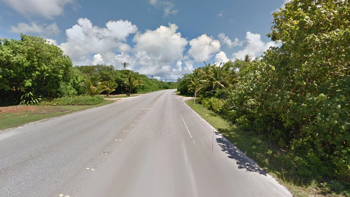 島嶼北部平坦地形