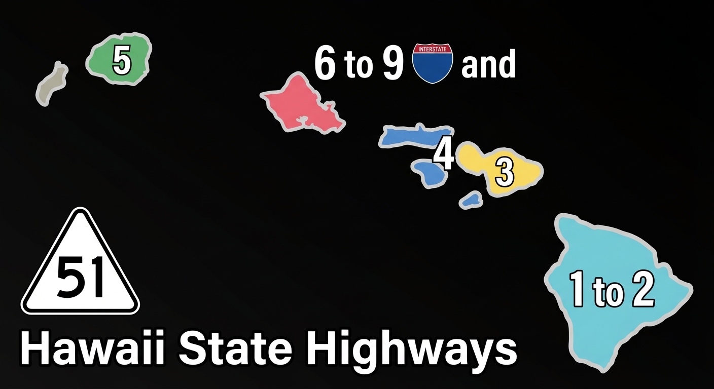 州際公路與島嶼分佈