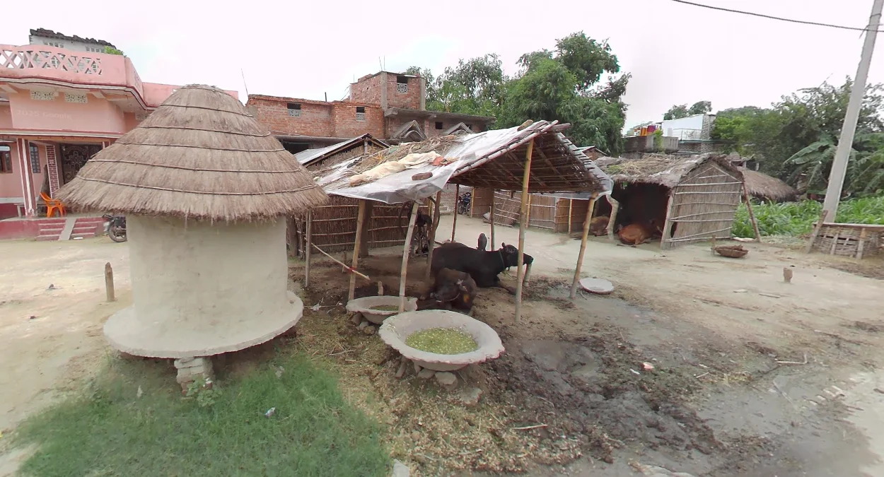 比哈爾北方邦白泥屋