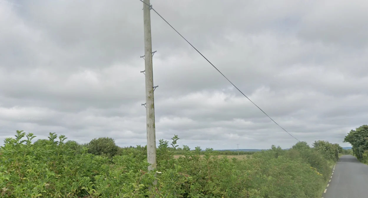 木製電線桿與桿梯