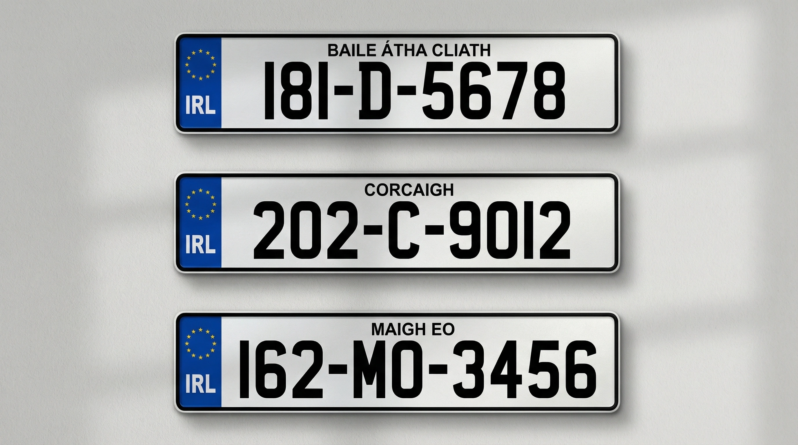 愛爾蘭白色車牌