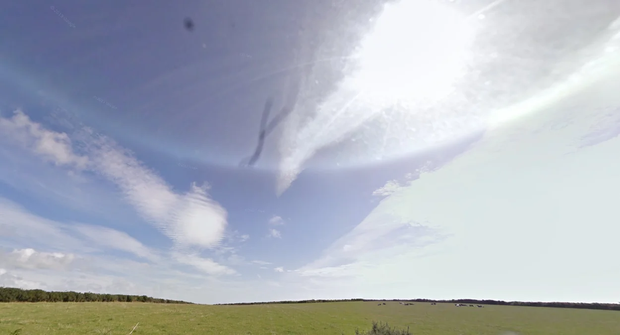 攝像頭左側樹枝污跡