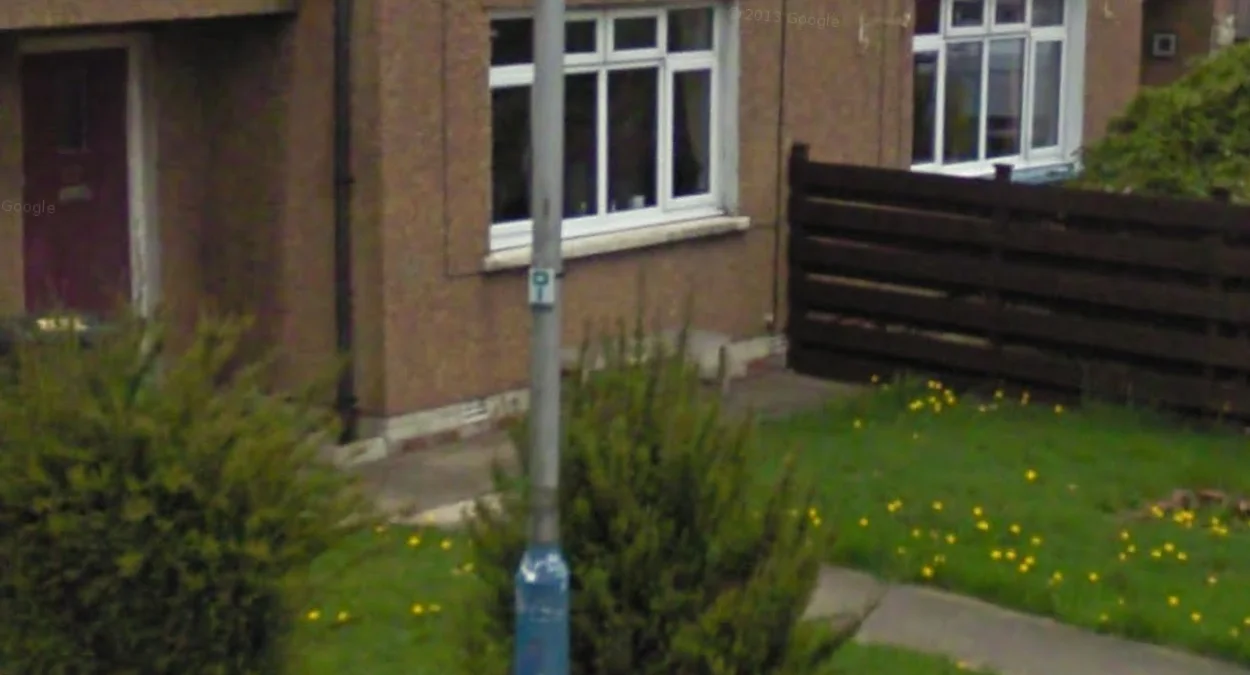 道格拉斯燈柱白色貼紙