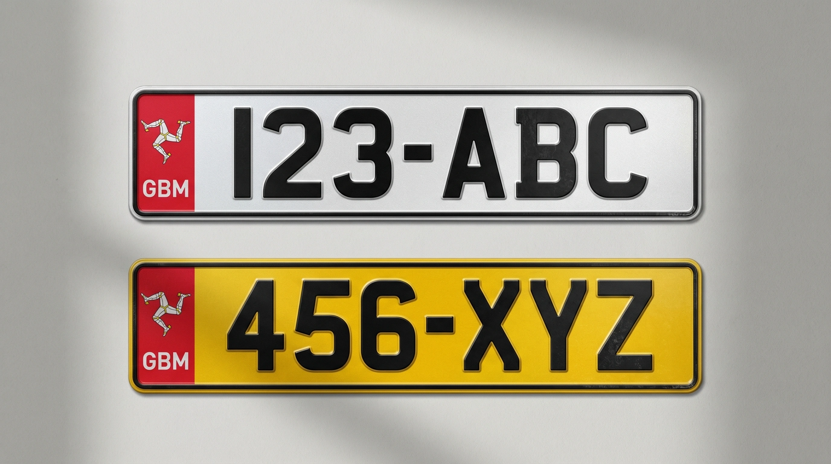 車牌左側紅色條紋