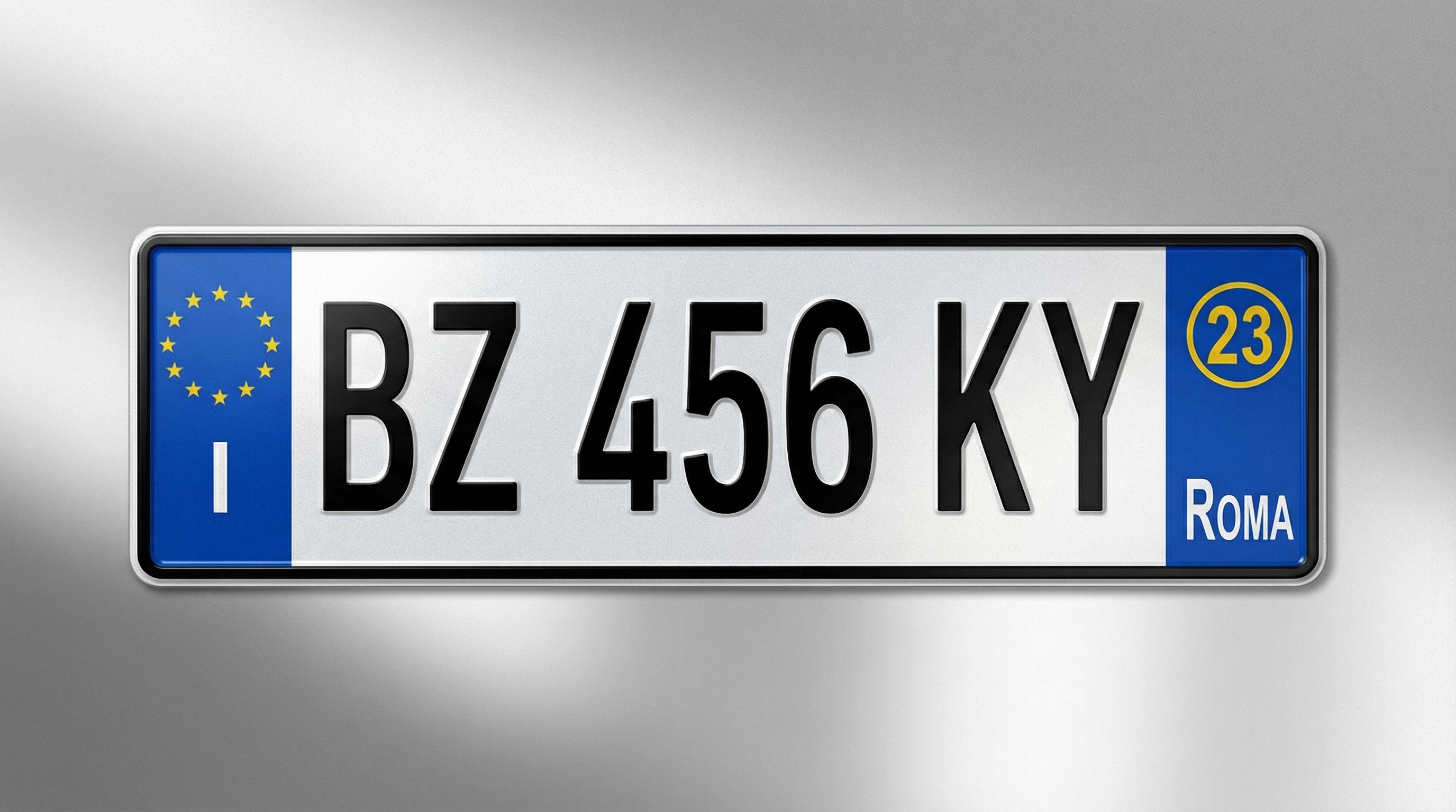 車牌兩側藍條與短前牌