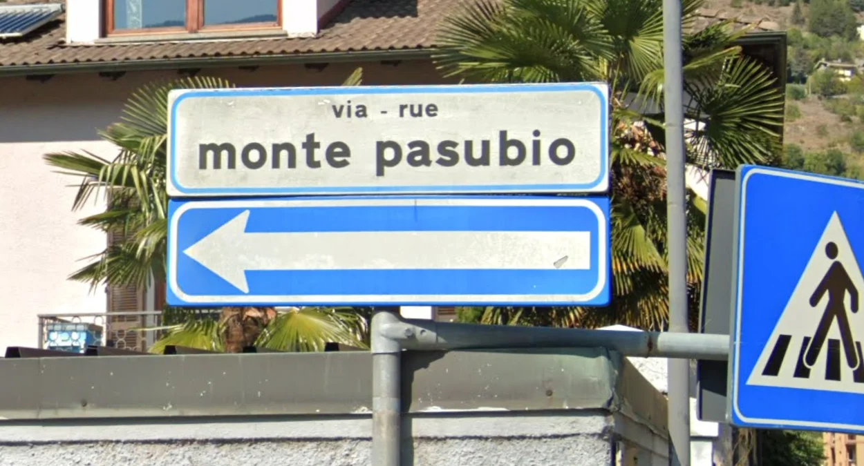 奧斯塔山谷法語標誌